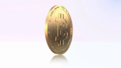 Rotating bitcoin (4K Loop) Video stock 76700107
