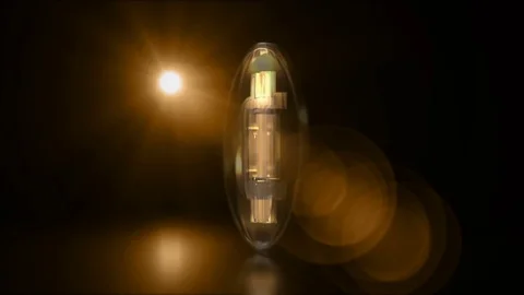 Rotating Bitcoin on black background, 3d animation Stock Footage 85326735