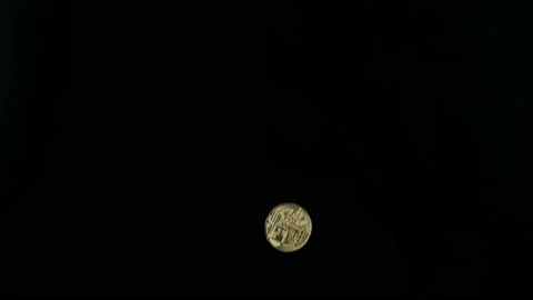 Rotating Bitcoin on a black background, seamless looping 3d animation Stock Footage 152168955