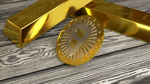 Rotating bitcoin Stock Footage 68147746