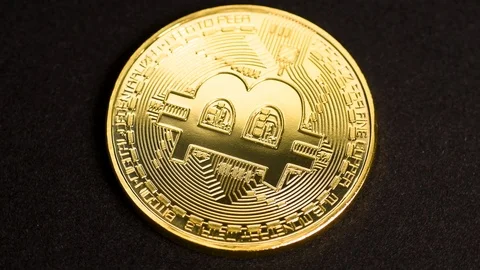 Rotating bitcoin, seamless loop Stock Footage 109264820