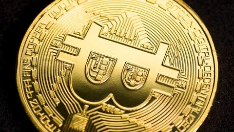 Rotating bitcoin, seamless loop Stock Footage 109265174