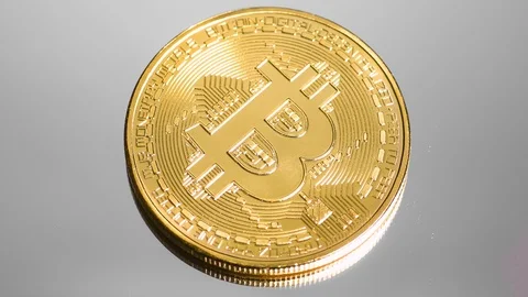 Rotating bitcoin, seamless loop Stock Footage 109272086