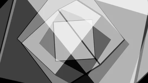 Rotating black and white cubes Stock-Footage 72713305