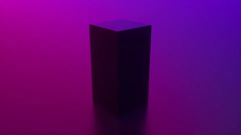 Rotating Black Box. Looped background Stock Footage 142663579