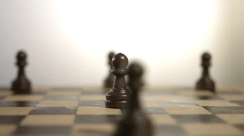 Rotating Black Pawn Stock Footage 51559995