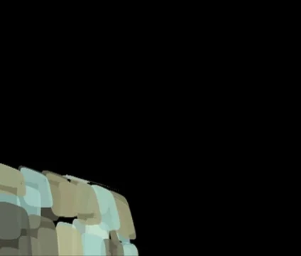 Rotating blocks lower third Stock Footage 7750550