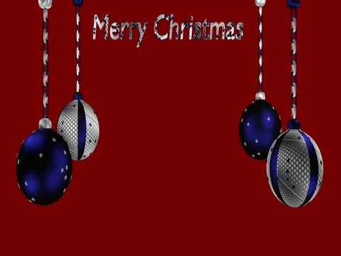 Rotating blue and silver balls Stock Footage 82412403