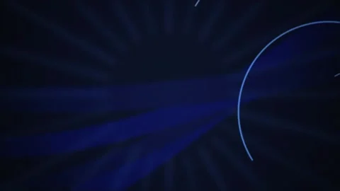 Rotating blue arc lines seamless loop motion background Stock-Footage 344711766