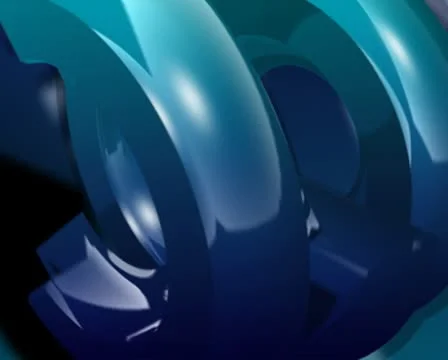 Rotating Blue Circles Background Loop Stock Footage 8945504