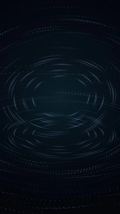 Rotating blue circles create an abstract, mesmerizing visual effect Stock Footage 327942505