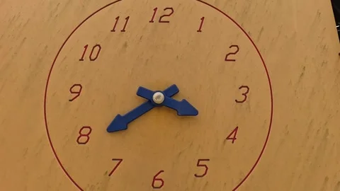 Rotating Blue Clocks Video stock 252817571