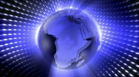 Rotating Blue Earth Video stock 449849