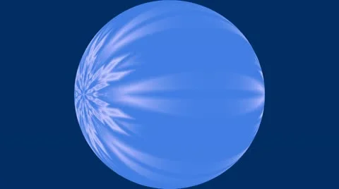 Rotating blue full-sphere Stock Footage 8986027