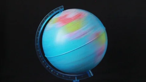 Rotating blue globe Stock Footage 85192305