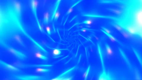 Rotating blue light, abstract background, loop Stock Footage 126560629