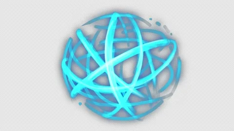 Rotating blue lines on a black backgroun... | Stock Video | Pond5