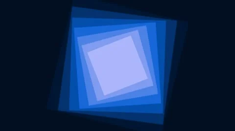 Rotating blue squares Stock Footage 8923366