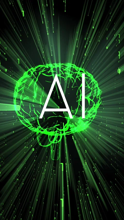 Rotating brain - AI, artificial intelligence Stock Footage 314077894
