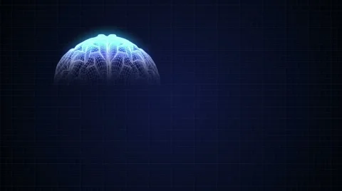 Rotating Brain, Seamless Loop,Scale metering Stock Footage 65050459
