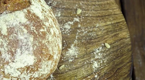 Rotating bread (seamless loopable) Video stock 45337703