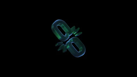 Rotating broken chain link freedom symbol Stock Footage 328318247