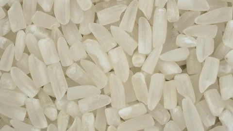 Rotating Broken ST25 Rice Ingredient For Vietnam Com Tam Stock Footage 325011539