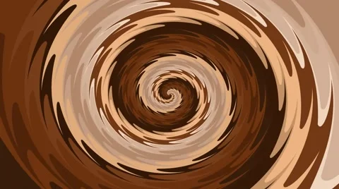 Rotating brown spiral seamless loop Stock Footage 66526577