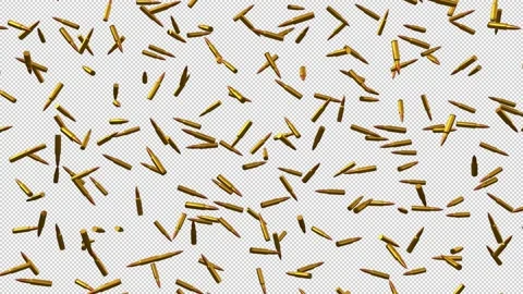 Rotating Bullets On Alpha Stock Footage 231763567