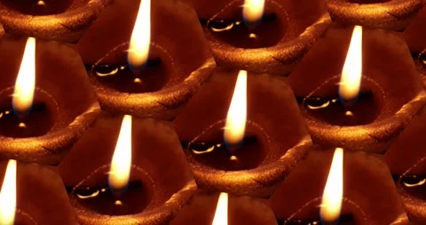 Rotating burning candles in the dark Stock Footage 246740835