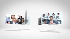Rotating Business Cards Stock After Effects