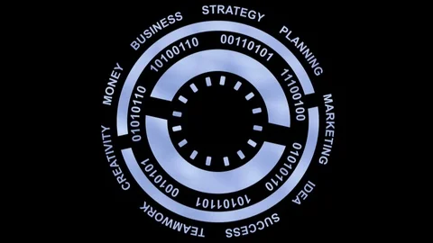 Rotating business legends Stock Footage 106470055