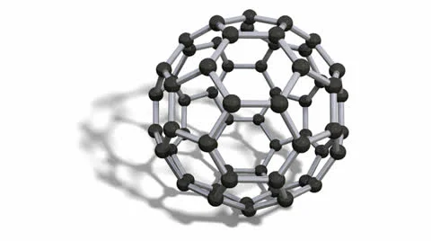 Rotating C60 Fullerene Stock Footage 22580508