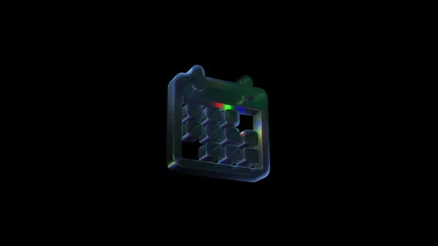 Rotating calendar icon on black background Stock Footage 315567623