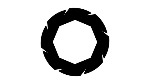 Rotating Camera Aperture Shutter Loop Animation Cycle 스톡 동영상 118988255