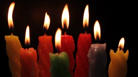 Rotating Candles Video stock 43843993