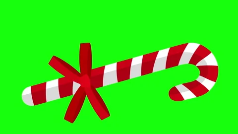 Rotating Candy Cane v6 Stock-Footage 256603718