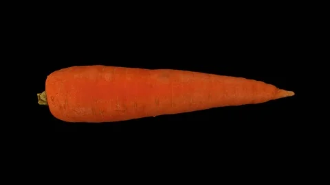Rotating Carrot on Transparent Background (Looping with Alpha Channel) Stock Footage 98412713