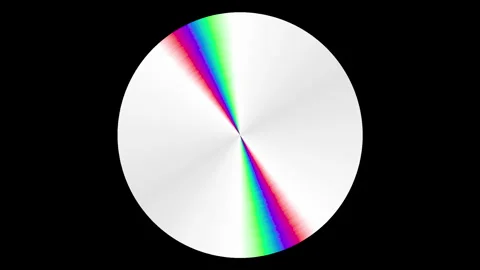 Rotating CD Animation Black Background 4k Loop Video stock 314416103