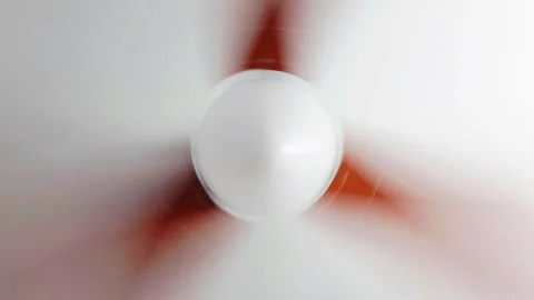 Rotating ceiling fan with light diffuser. Video stock 326563209