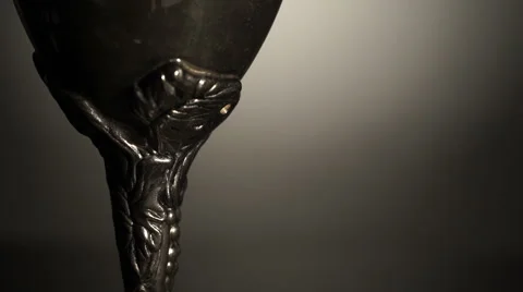 Rotating chalice. Close shot Stock Footage 62699250
