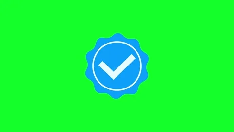 Rotating Check Mark Verification Icon Green Screen Isolated 4K Stock Footage 334660432