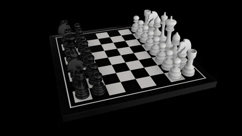 Rotating Chess Board Stock Footage 122798059
