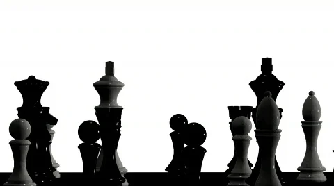 Rotating chessboard Stock Footage
