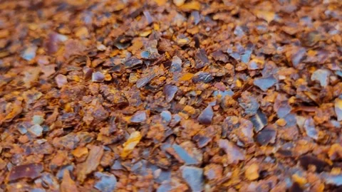 Rotating chilli flakes portion with great aroma. Stock Footage 287991234
