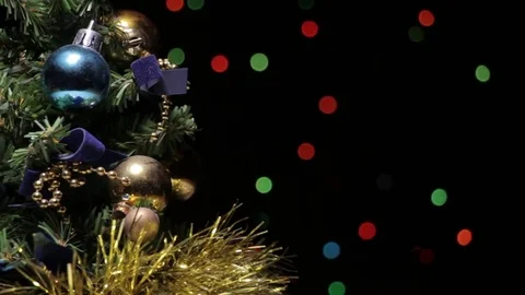 Rotating Christmas tree Stock Footage 83608286