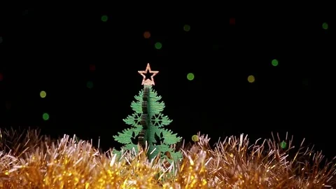 Rotating Christmas tree Stock Footage 83608304