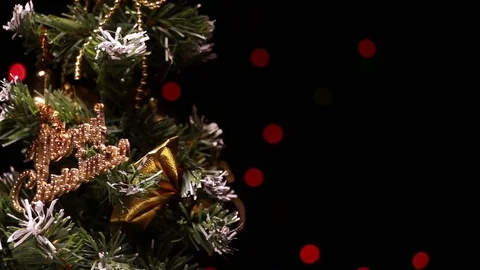 Rotating Christmas tree Stock Footage 83608311