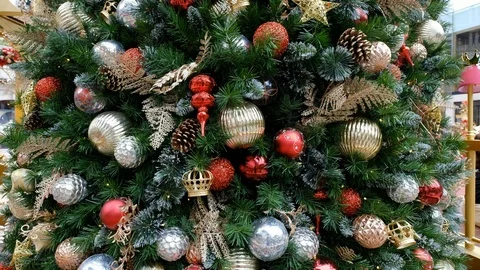 Rotating christmas tree Stock Footage 98594835