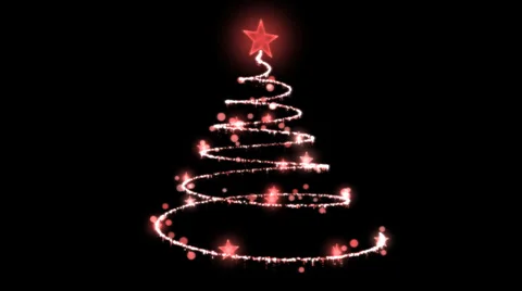 Rotating Christmas Tree Illustration - Loop Stock Footage 36939539